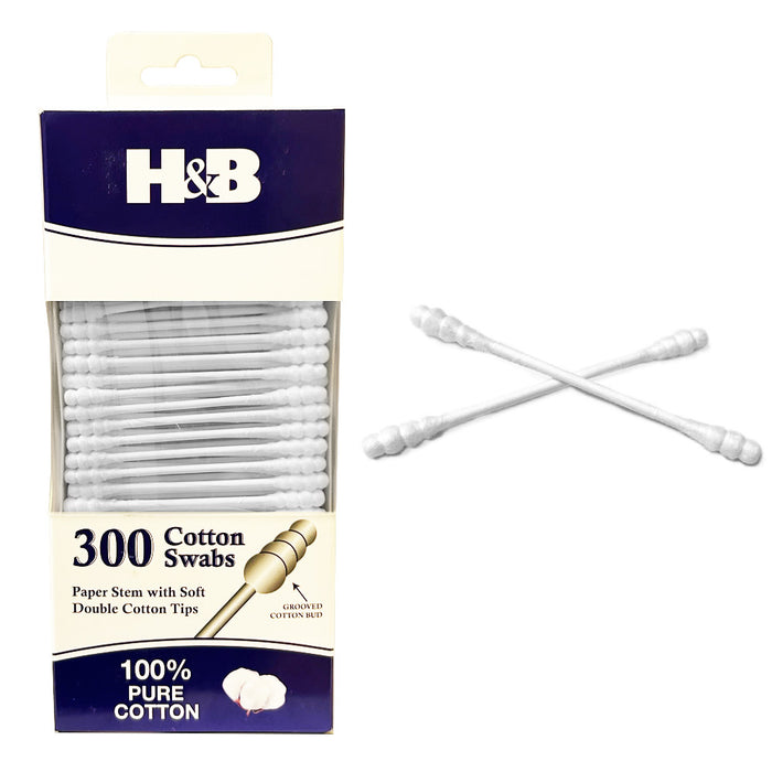 900 Ct Medical Buds Cotton Swabs Applicator Nose Ear Clean Makeup Double Head