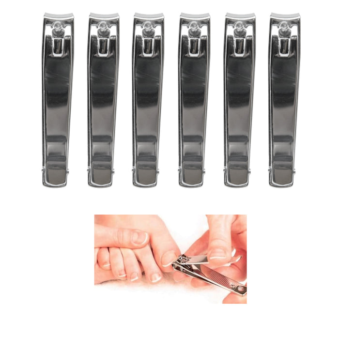 6X Toe Finger Nail Clipper File Cutter Trimmer Manicure Pedicure Stainless Steel