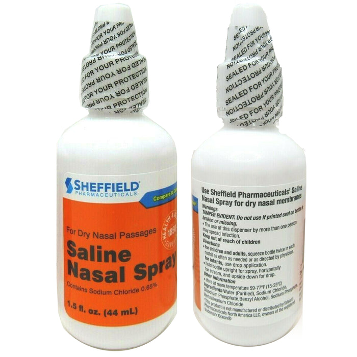 6 Pc Moisturizing Saline Nasal Spray Nose Rinse Decongestant Mist Sinus Relief