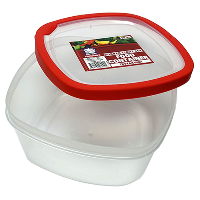 4 Pack Refrigerator Food Storage Large Container 5L BPA Free Plastic Freezer