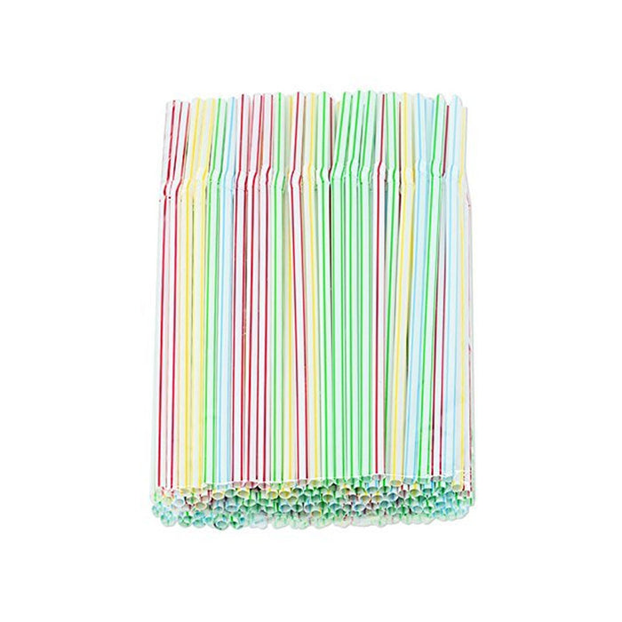 150 Pc Long Flexible Drinking Straws Party Bar Drinking Supplies Plastic Bendy