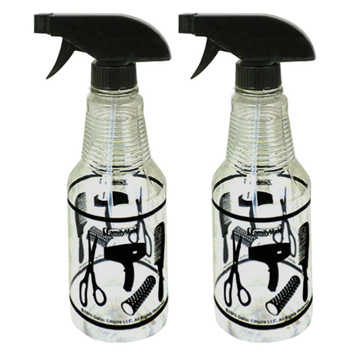 2 Continuous Mist Hair Spray Bottle 500mL Barber Water Plant Sprayer Salon 17oz