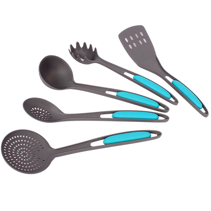 5 PCS Nylon Utensil Set Kitchen Serving Tools Heat Resistant Cooking Kit Server