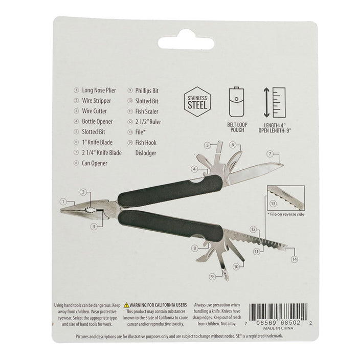 14 In 1 Pocket Tool Outdoor Survive Camping Kit Pocket Multi Knife Pliers Tools