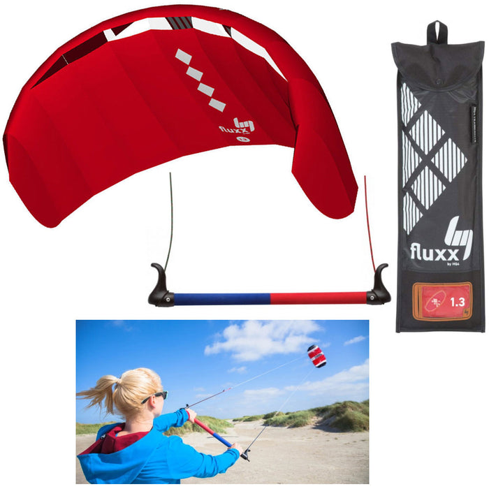 HQ4 Fluxx 1.3 R2F Trainer Kite Kiteboarding Power Surf Kitesurf Beach Beginner