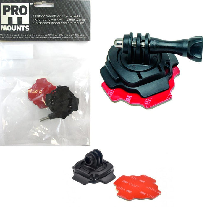 1 Pro Mount GoPro Camera Helmet Base Mounts GO PRO HD Hero Camera Accessories !