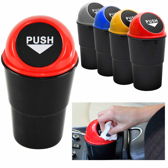 4 Pc Portable Mini Car Garbage Trash Can Bin Wastebasket Butt Bucket Ashtray Cup