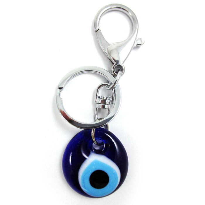 Blue Evil Eye Keychain Charms Glass Keychain Keyring Hanging Amulet Good Luck