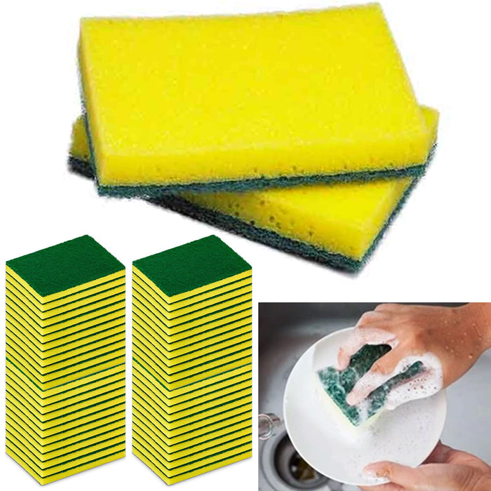 Multipurpose Kitchen Cleaning Sponge Scourer with Scouring Pad