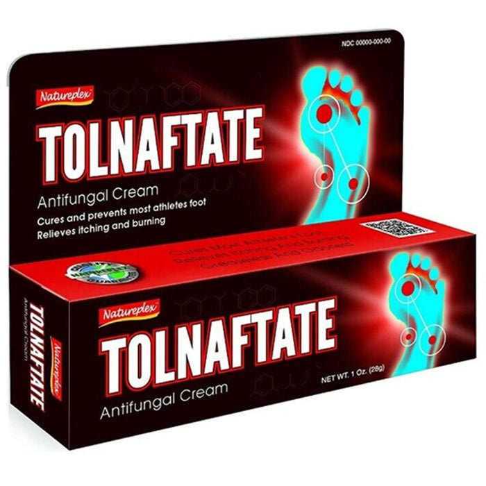 2 Packs Tolnaftate Anti-Fungal Cream Athletes Foot Relief 1oz Ringworm Jock Itch