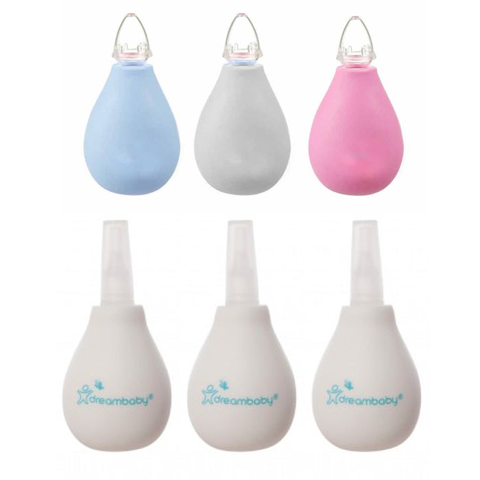 3 Pc Baby Nasal Aspirator Bulb Infant Nose Suction Clean Mucus Hospital Grade !