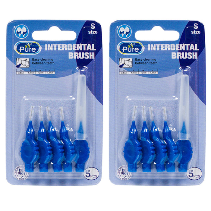 Ultra Slim Spiral Dental Brush - Pack of 10