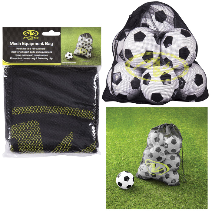 Sports Ball Bag Drawstring Mesh Large Pro Heavy Duty Equipment Basketball Soccer