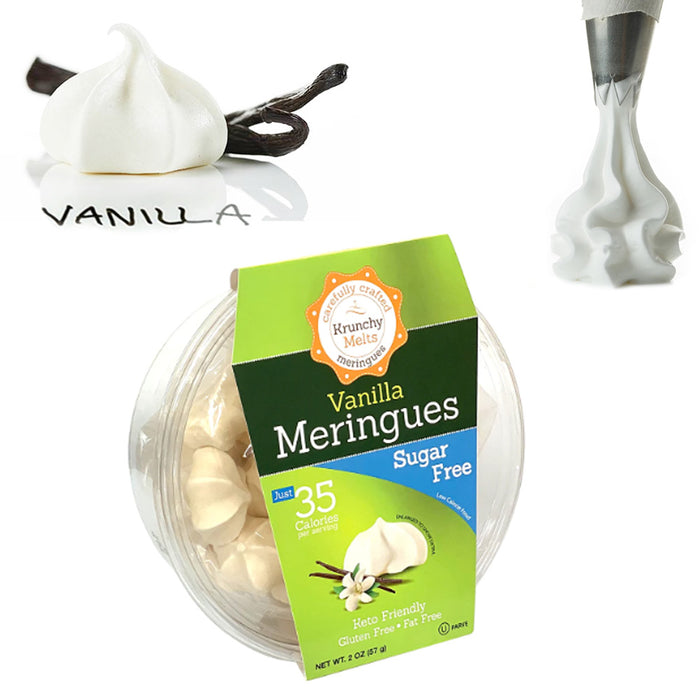 Vanilla Meringues Cookies Gluten Fat and Sugar Free Kosher Snacks Sweets Treats