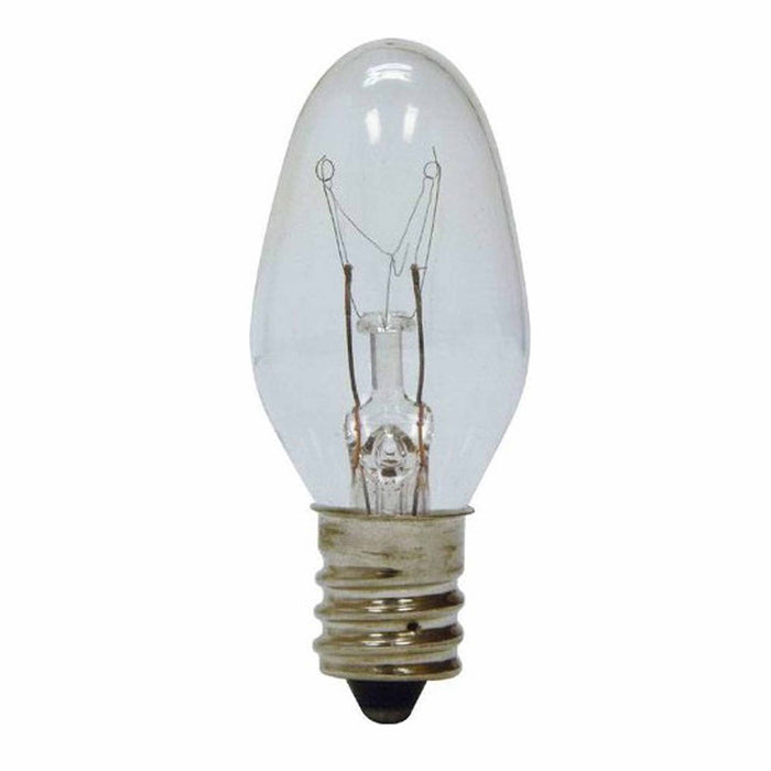 24 Clear Night Light Bulbs 4 Watt Lighting 120V Lamp Candelabra Base Replacement