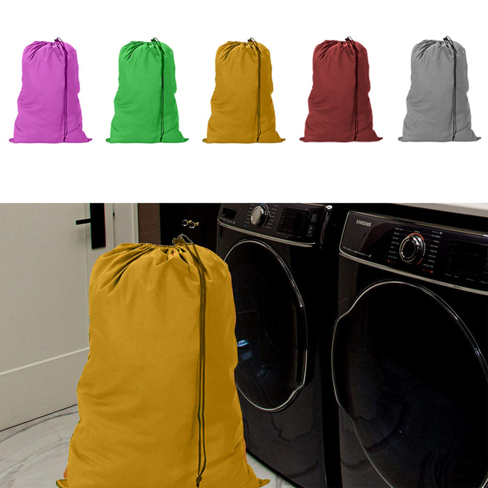 3 Jumbo Laundry Bag Clothes Hamper Nylon Heavy Duty 28"X36" Home Dorm Gym School