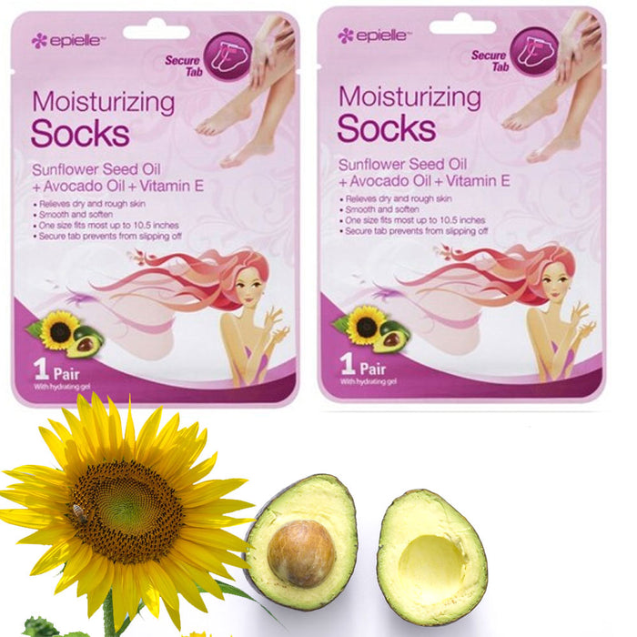 6 Pairs Moisturizing Socks Foot Spa Home Treatment Avocado Skin Dry Feet Callus