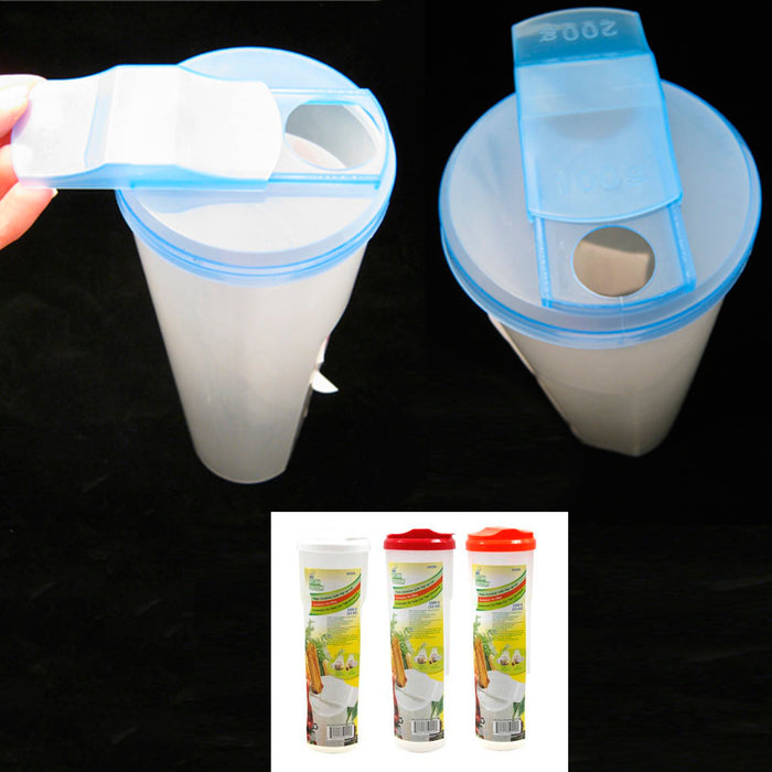 Pasta Container Food Storage Spaghetti Cereal Keeper Plastic Tall Jar Lid