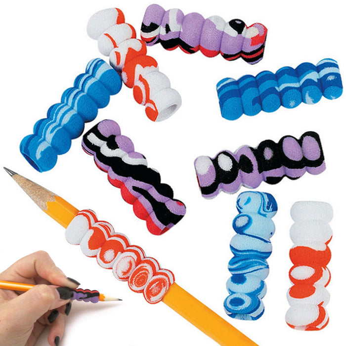 14 Pencil Grips Gripper Non-slip Students Pencil Holder School Foam Pencil Cover