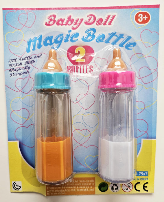 4 Pc Baby Dolls Feeding Bottle Magic Set Disappearing Milk Pretend Play Toy