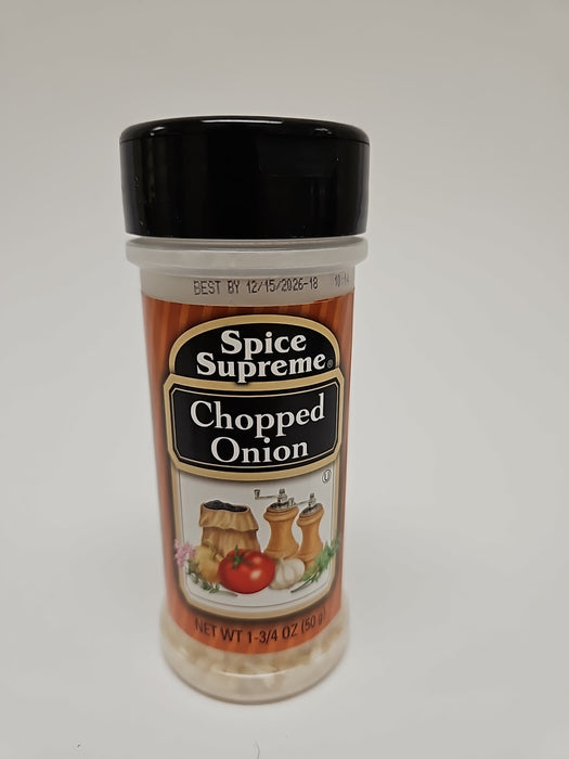 Spice Supreme Chopped Onion Seasoning 1.75 Oz Jar Cooking Dry Rob Meats Veggies