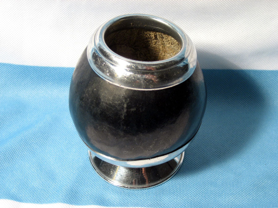 Mate Cup Gourd Yerba Kit Filter Bombilla Straw Handmade Silver Argentina Drink