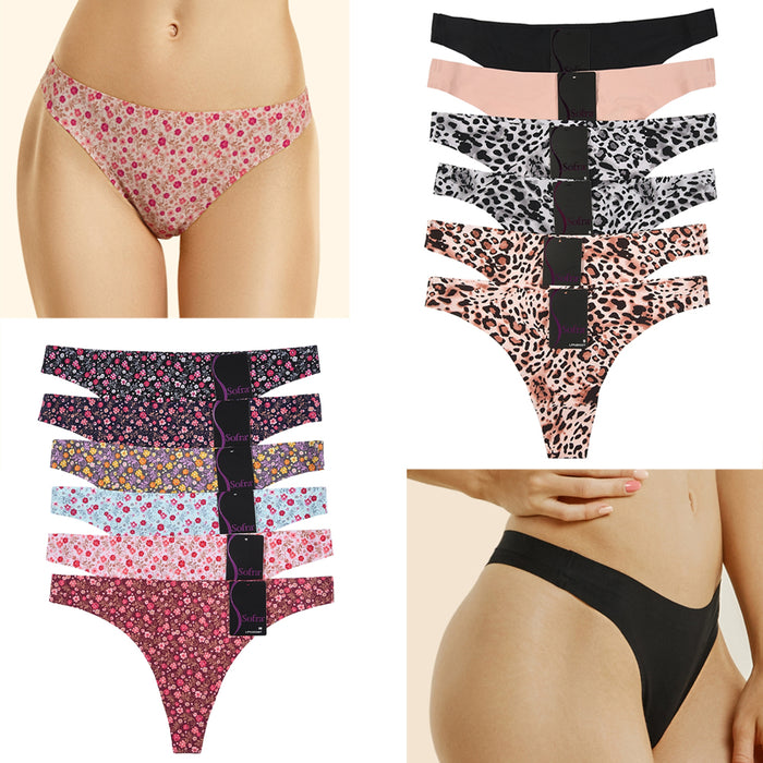 Underwear Bikini Floral Ladies Panties Briefs Design Women Cotton Panties  12P