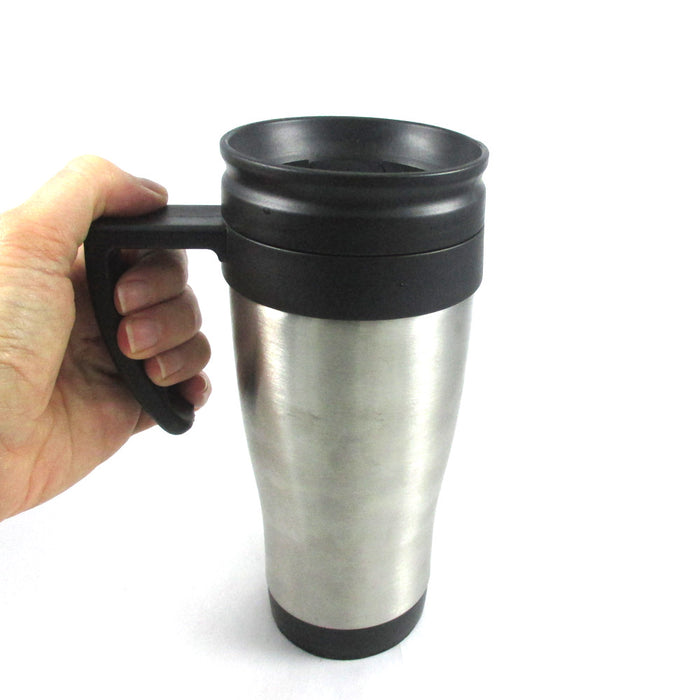 Stainless Steel Insulated Double Wall Travel Coffee Mug Cup 14 Oz Thermos  Tea !!