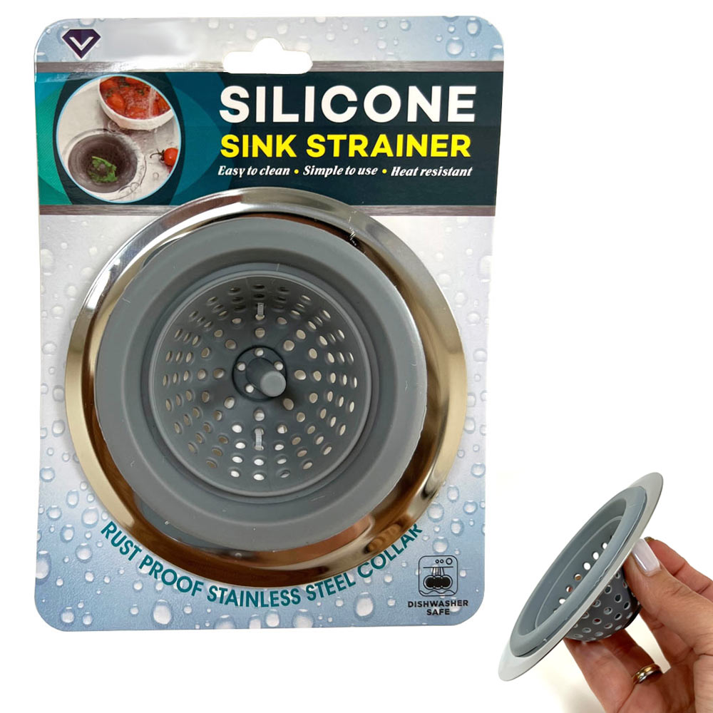 Kitchen Sink Strainer Silicone Filter Drain Protector Food Trap Debris Waste