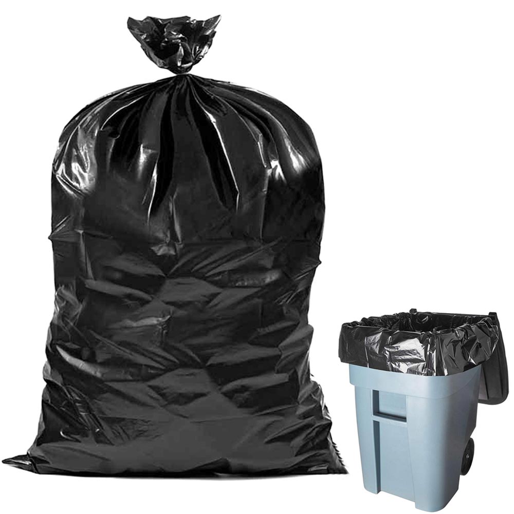 True Value Lawn & Leaf Drawstring Trash Bags, Black, 39 Gallons, 18-Ct.