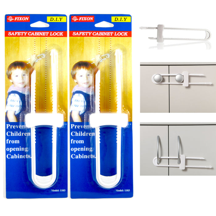 Dreambaby Child Safety White Cabinet Locks 12-Pack in the Child