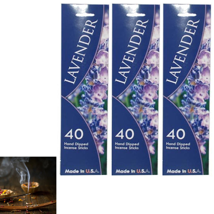 120 PC Lavender Scent Incense Stick Aromatherapy Fragrance Burning Perfume Bulk