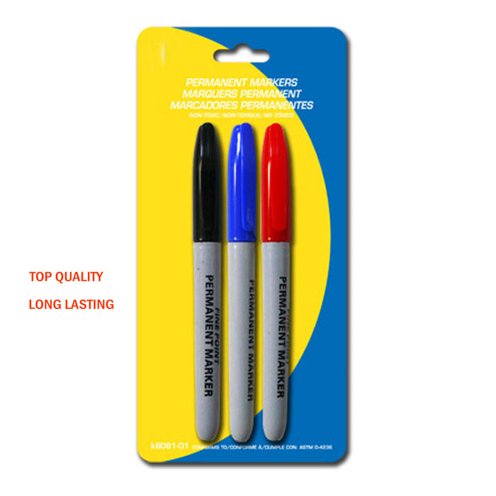 Fine Point Tip Permanent Markers, Black, Colorful - China Permanent Marker