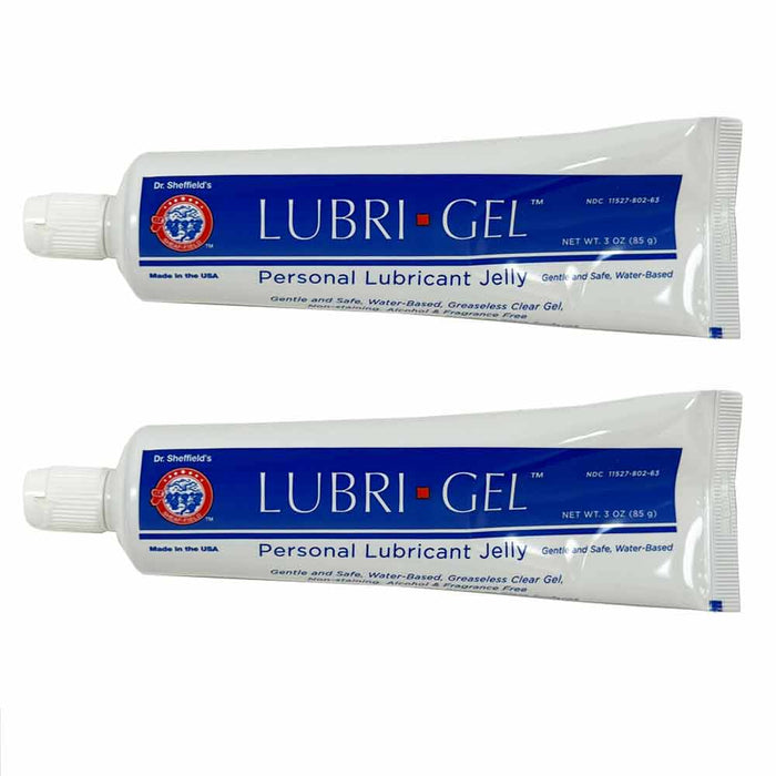 2 Pack Lubri Gel Personal Lubricant Water Based Natural Feeling Jelly Lube 6oz