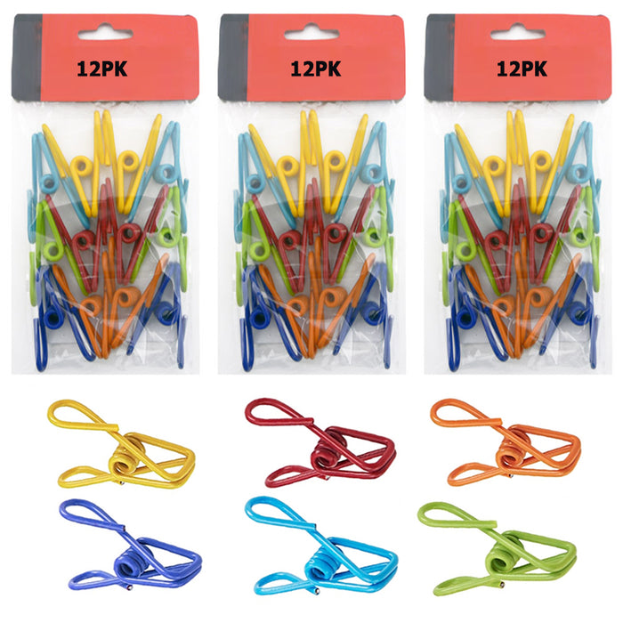 36X Multi Purpose Clips Colored Kitchen Holder Metal Food Sealing Bag Snack Chip