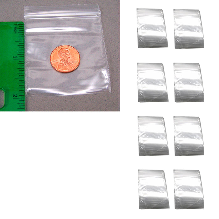 200X Clear Bags Reclosable Zipper Lock Plastic 2Mil Poly Jewelry 2 x 2  Baggies 