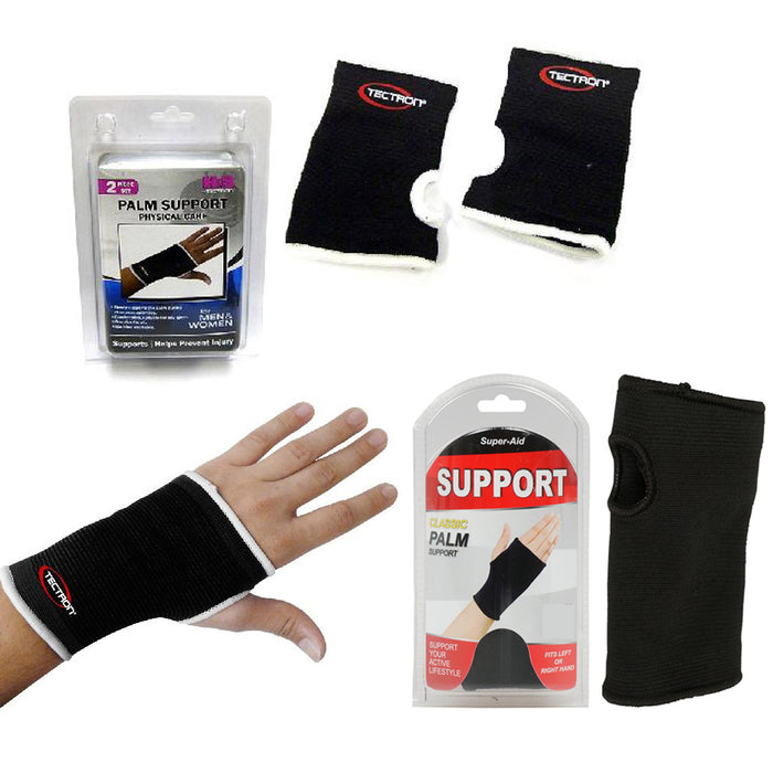 2 Palm Wrist Hand Brace Elastic Support Carpal Tunnel Tendonitis Pain Relief New