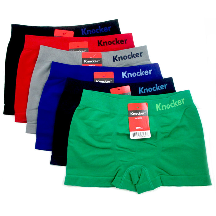 12 Pack Boy Seamless Solid Boxer Briefs Kids Spandex Underwear Soft Active New S