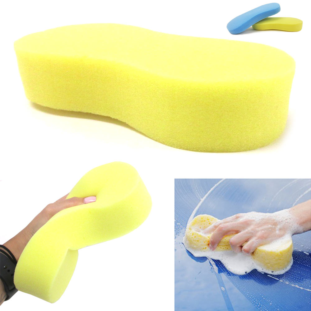 Unique Bargains Auto Car Easy Grip Wash Sponge Pad Absorbent Clean