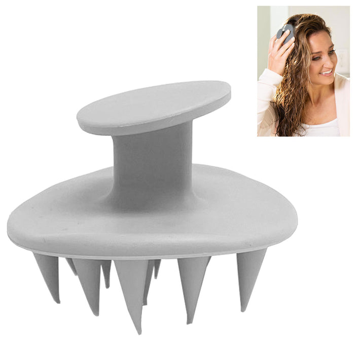 1 Silicone Hair Shampoo Scalp Massager Brush Comb Conditioner Head Care Salon