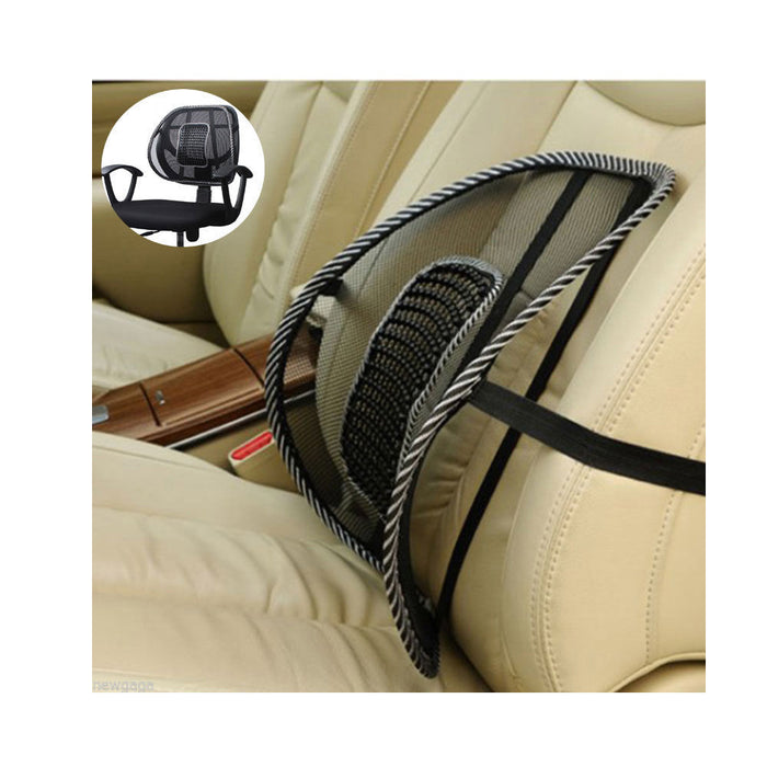 Cool Vent Mesh Back Lumbar Support For Office Chair, Car, and