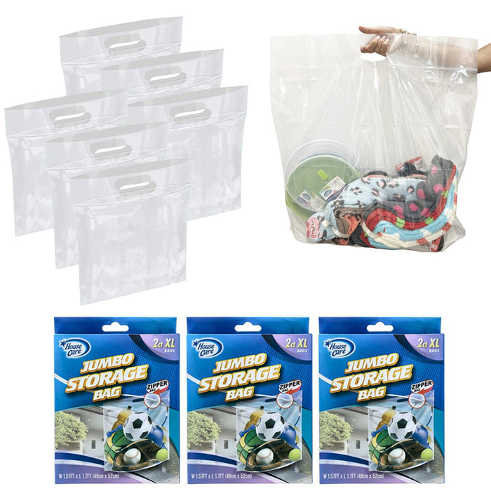 Resealable bags, large
