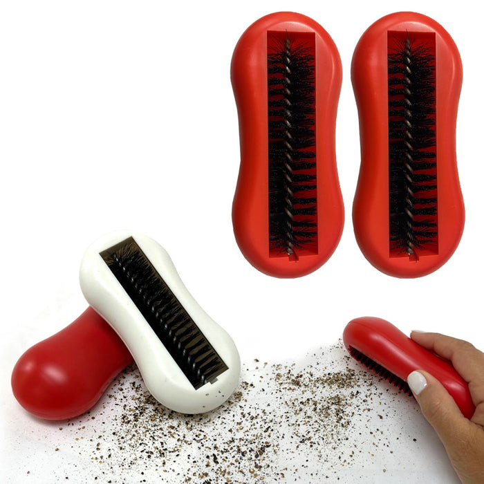 2 PC Crumb Brush Desks Tables Carpets Portable Rolling Cleaner Restaurant Vacuum