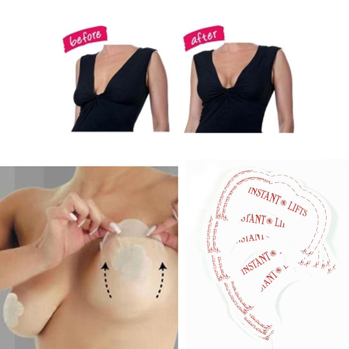 Invisible Bra Adhesive Push, Silicone Breast Lift Tape