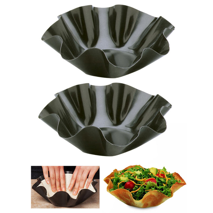 2 Pcs Ice Bowl Maker Mold Plastic Salad Ice Bowl Mold