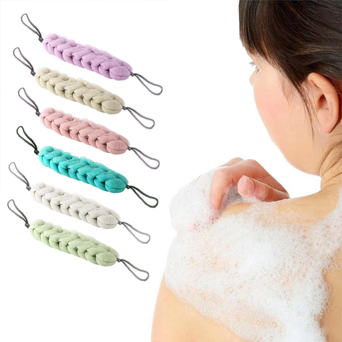 6 Back Scrubber Bath Shower Mesh Sponge Exfoliating Body Brush Wash Puff Spa New