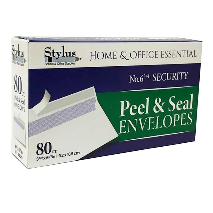 80 Self Seal White Envelopes Letter Mailing Shipping Security Mail Peel 6 3/4