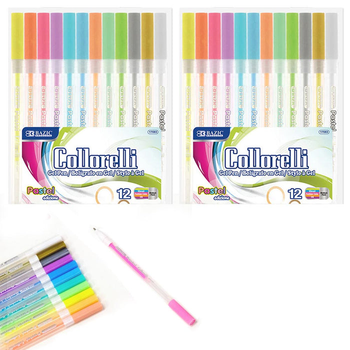 Aen Art Gel Pens Set Colored Gel Art Markers Fine Point Pen (24 Colors)
