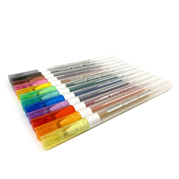 12 Color Metallic Glitter Markers, Glitter Pens, Art Glitter Pens