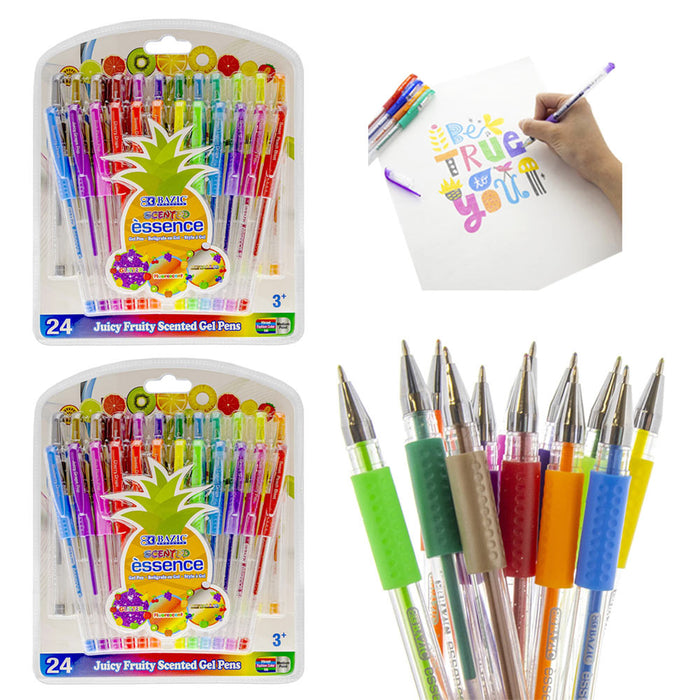 Gel Pens for Adult Coloring Books, Glitter Neon Gel Pens Set